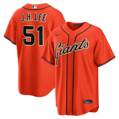 Jung Hoo Lee San Francisco Giants Alternate Replica Jersey - Orange