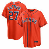 Jose Altuve Houston Astros Alternate Replica Jersey - Orange