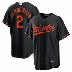 Gunnar Henderson Baltimore Orioles Alternate Replica Jersey - Black