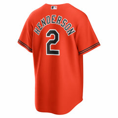 Gunnar Henderson Baltimore Orioles Alternate 2 Replica Jersey Orange | Nike