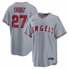 Mike Trout Los Angeles Angels Road Replica Jersey - Gray