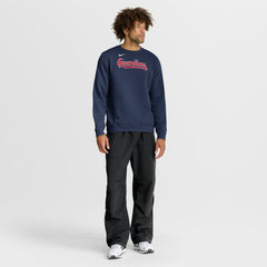 Cleveland Guardians Primetime Wordmark Sweatshirt Navy | Nike