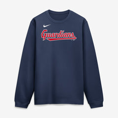 Cleveland Guardians Primetime Wordmark Sweatshirt Navy | Nike