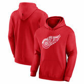 Detroit Red Wings Logo Athletic Essential Hoodie Red