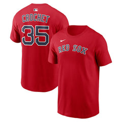 Garrett Crochet Boston Red Sox Name & Number T-Shirt Red | Nike