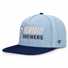 Milwaukee Brewers Twinbill Snapback Hat Denim