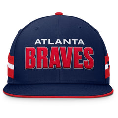 Atlanta Braves Pick Off Fitted Hat Navy