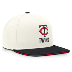 Minnesota Twins Cooperstown Pro Dri-FIT Snapback Hat Cream/Navy | Nike