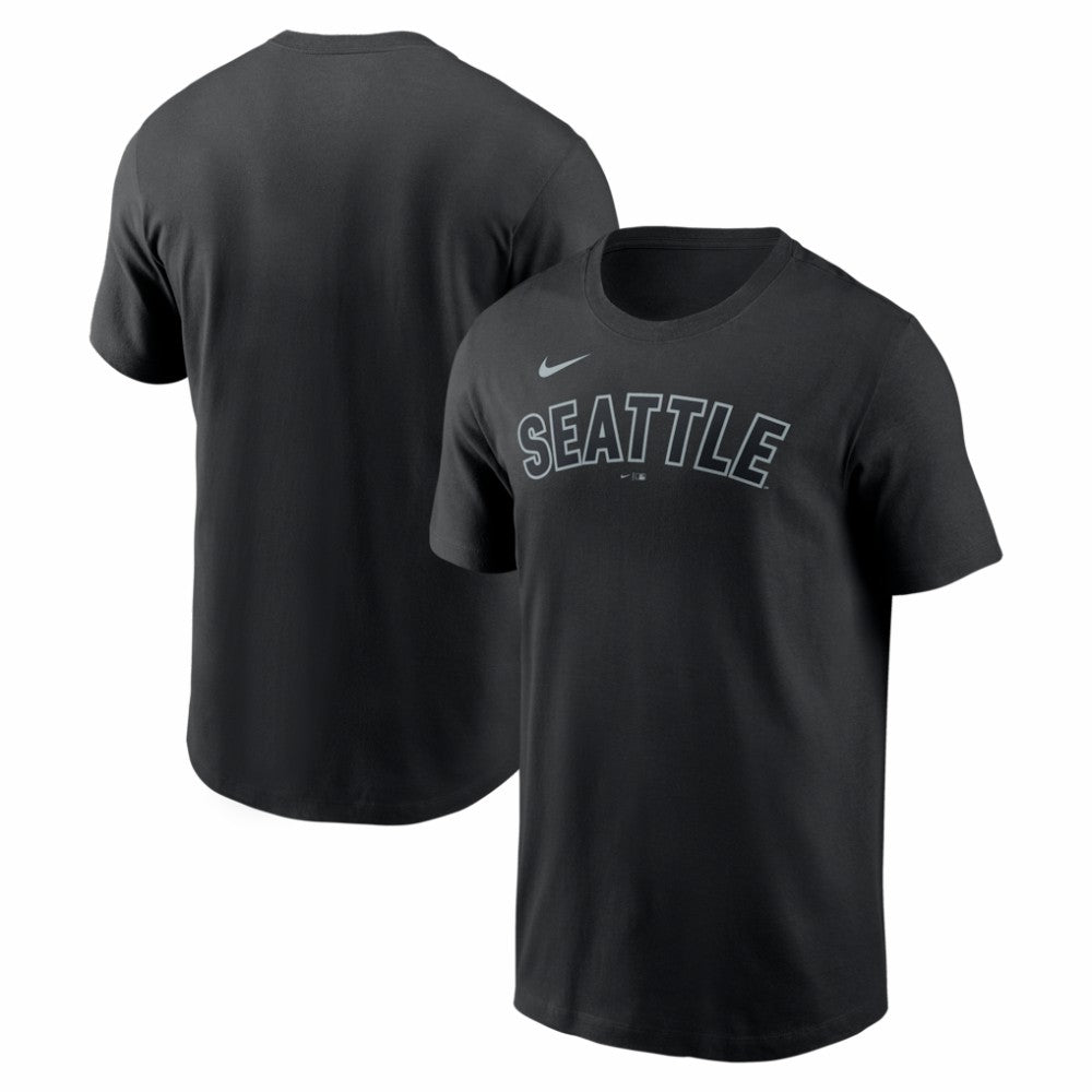 Seattle Mariners Alternate Wordmark T-Shirt Black | Nike
