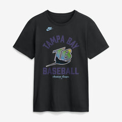 Tampa Bay Rays Cooperstown Collection T-Shirt Black | Nike