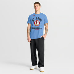 St. Louis Cardinals Cooperstown Collection T-Shirt Light Blue | Nike
