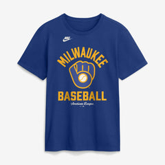 Milwaukee Brewers Cooperstown Collection T-Shirt Royal | Nike