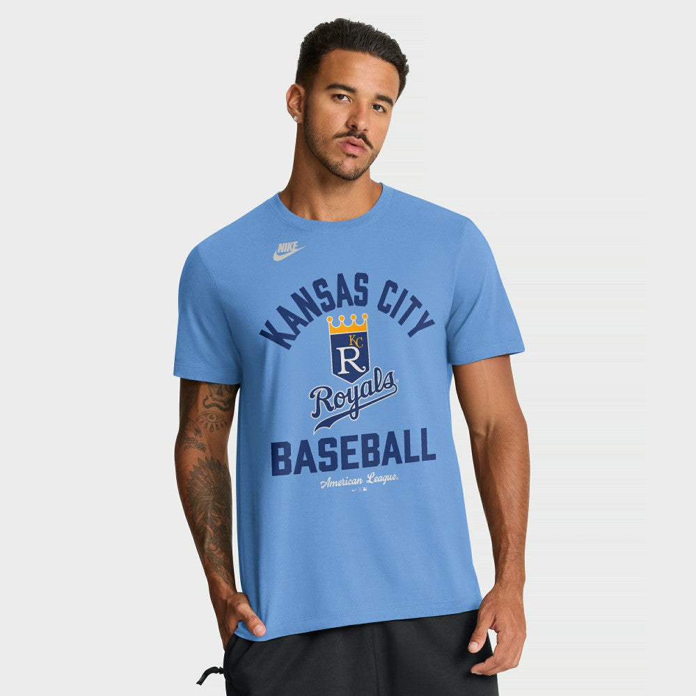 Kansas City Royals Cooperstown Collection T-Shirt Light Blue | Nike