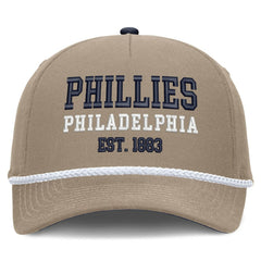 Philadelphia Phillies Father's Day Rope Rise Adjustable Hat Khaki | Nike