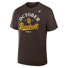 San Diego Padres 2025 MLB Postseason Locker Room T-Shirt Brown