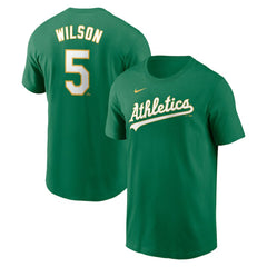Jacob Wilson Athletics Fuse Name & Number T-Shirt Green | Nike