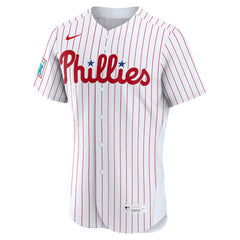 Philadelphia Phillies Home Sponsor Patch Authentic Jersey - White