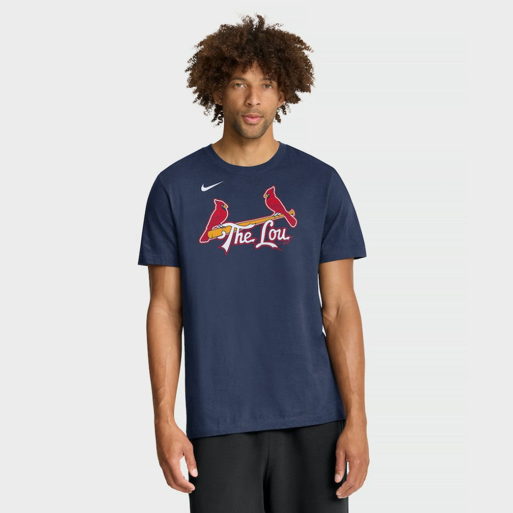 St. Louis Cardinals City Connect Large Logo T-Shirt Navy | Nike