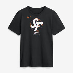San Francisco Giants City Connect Large Logo T-Shirt Black | Nike