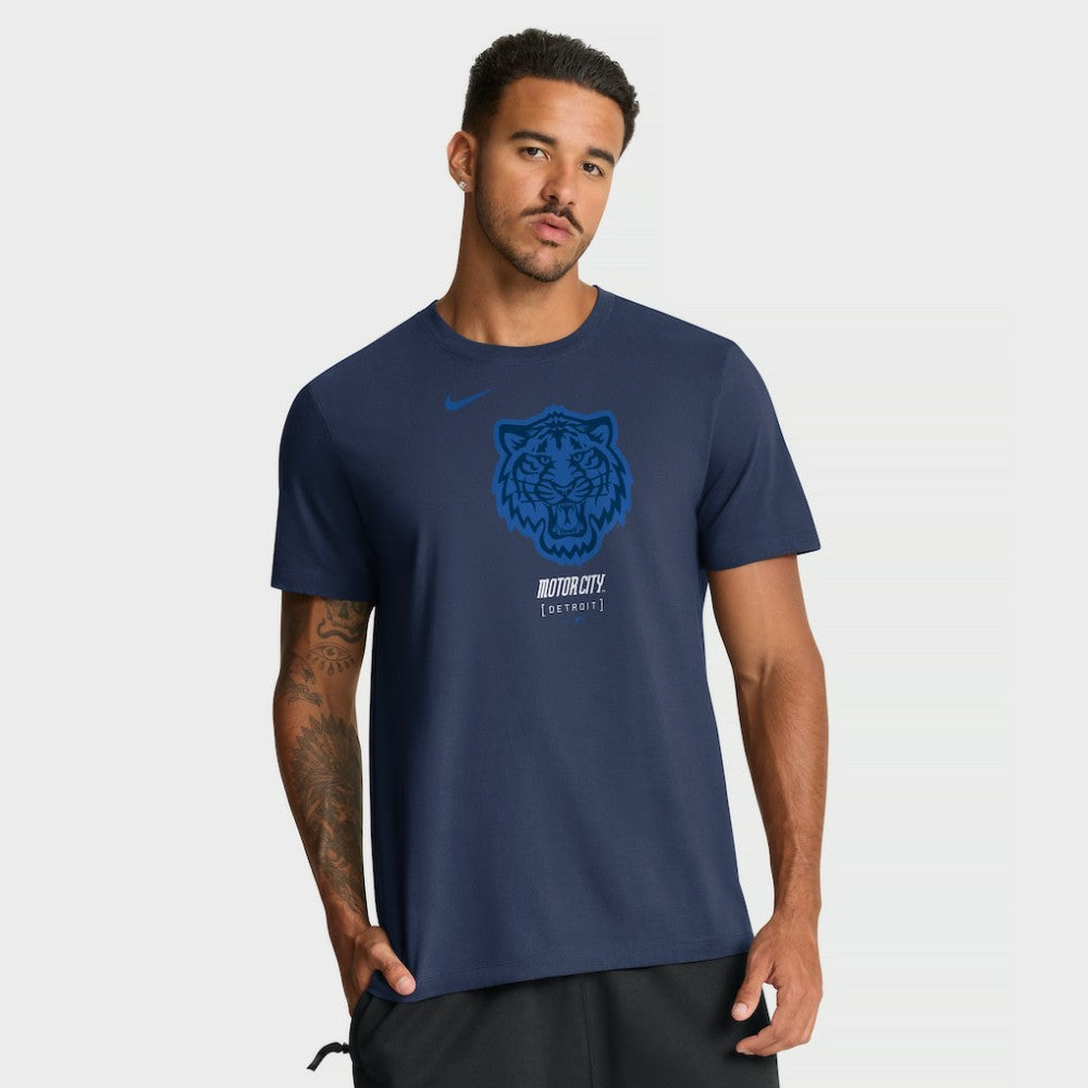 Detroit Tigers City Connect Wordmark T-Shirt Navy | Nike