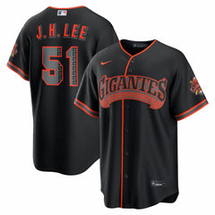 Jung Hoo Lee San Francisco Giants Alternate Stadium Jersey - Black