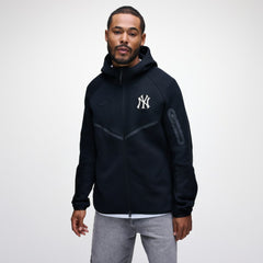 New York Yankees Tech Fleece Raglan Full-Zip Windrunner Hoodie Black | Nike