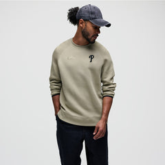 Philadelphia Phillies Tech Fleece Raglan Sweatshirt Olive | Nike