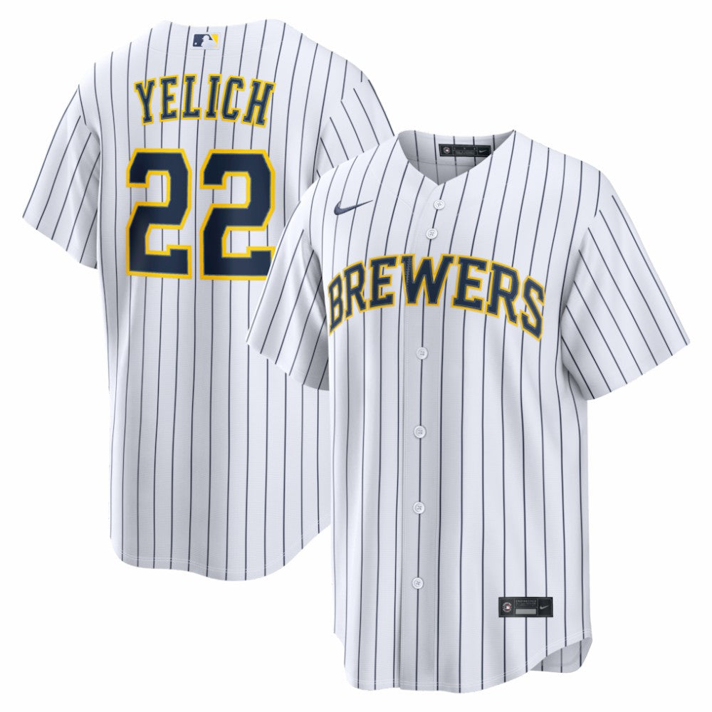 Christian Yelich Milwaukee Brewers Alternate Replica Jersey - White