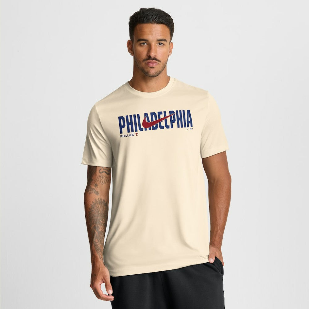Philadelphia Phillies Swoosh Legend Dri-FIT T-Shirt Cream | Nike