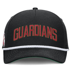 Cleveland Guardians Cooperstown Collection Rise Adjustable Hat Black | Nike