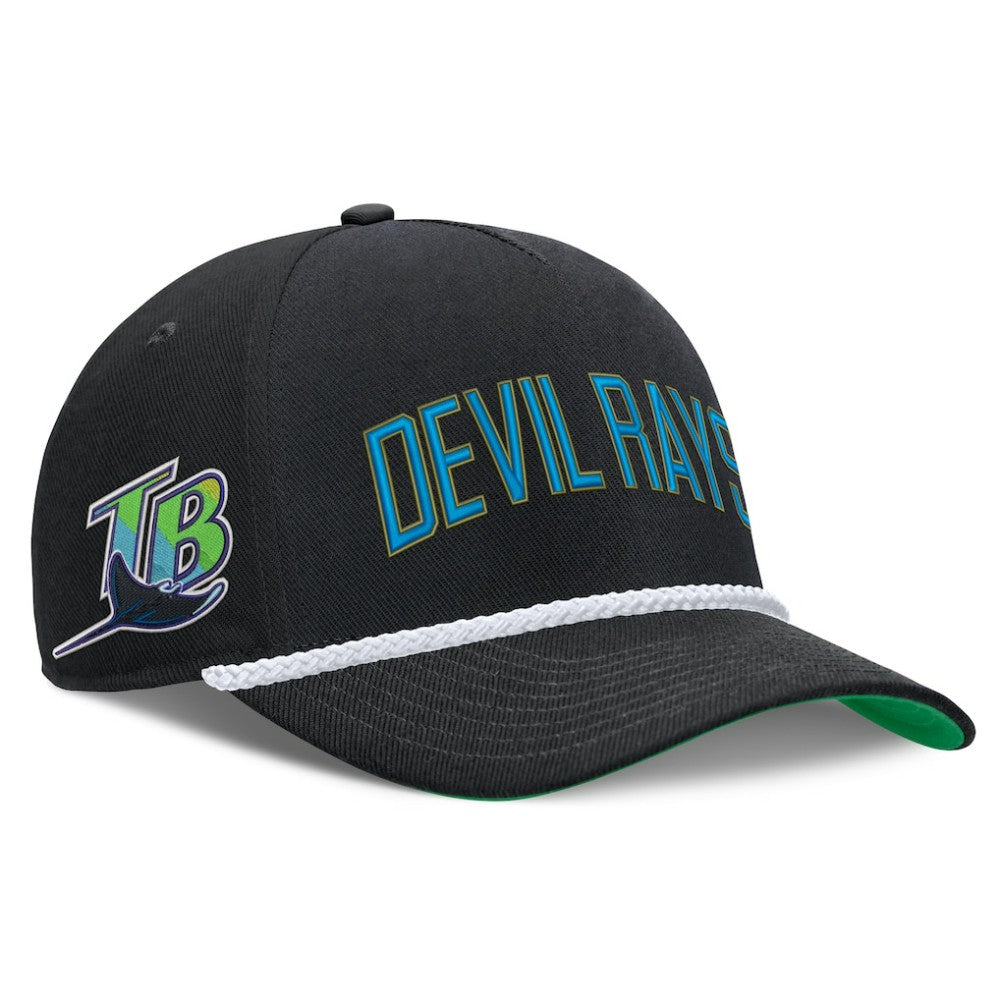 Tampa Bay Rays Cooperstown Collection Rise Adjustable Hat Black | Nike