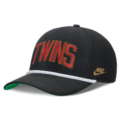 Minnesota Twins Cooperstown Collection Rise Adjustable Hat Black | Nike