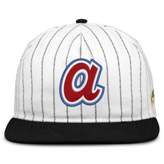 Atlanta Braves Cooperstown Collection Pro Adjustable Hat White/Black | Nike