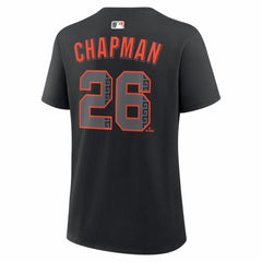 Matt Chapman San Francisco Giants Women's Alternate Name & Number T-Shirt Black | Nike