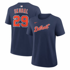 Tarik Skubal Detroit Tigers Women's Alternate Name & Number T-Shirt Navy | Nike