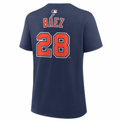Javier Báez Detroit Tigers Women's Alternate Name & Number T-Shirt Navy | Nike
