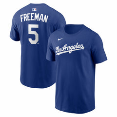 Freddie Freeman Los Angeles Dodgers Alternate Name & Number T-Shirt Royal | Nike