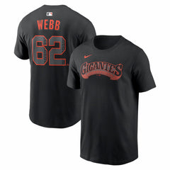 Logan Webb San Francisco Giants Alternate Name & Number T-Shirt Black | Nike
