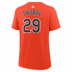 Tarik Skubal Detroit Tigers Women's Name & Number T-Shirt Orange | Nike
