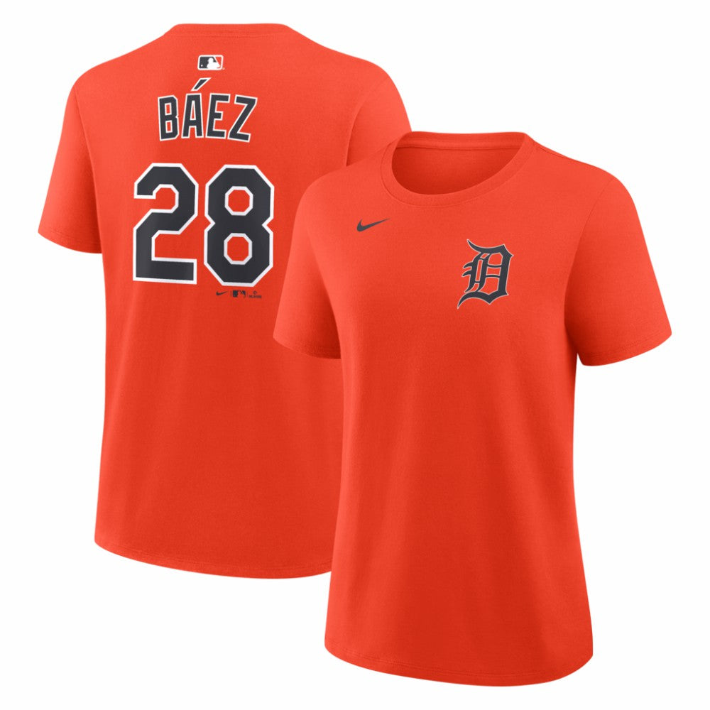 Javier Báez Detroit Tigers Women's Name & Number T-Shirt Orange | Nike