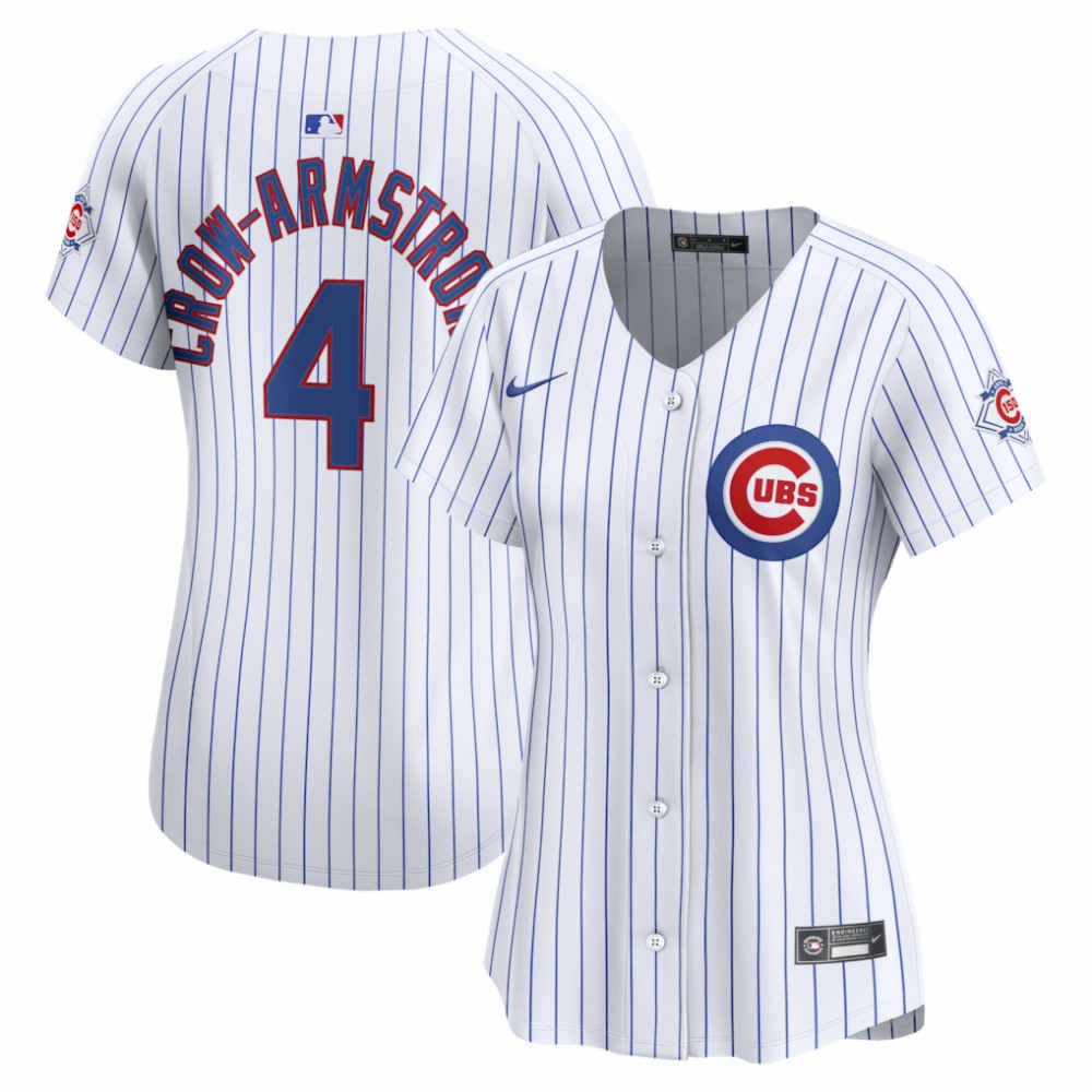 Pete Crow-Armstrong Chicago Cubs Women's 150th Anniversary Limited Jersey - White