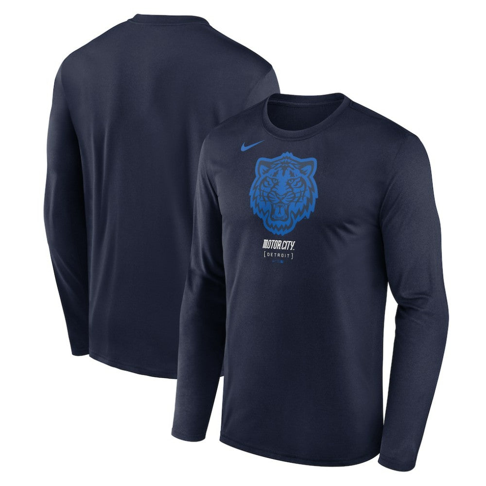Detroit Tigers City Connect Legend Dri-FIT Long Sleeve T-Shirt Navy | Nike