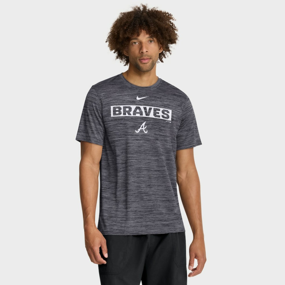 Atlanta Braves Velocity Dri-FIT T-Shirt Black | Nike