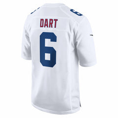 Jaxson Dart New York Giants Fashion Game Jersey - Tundra White