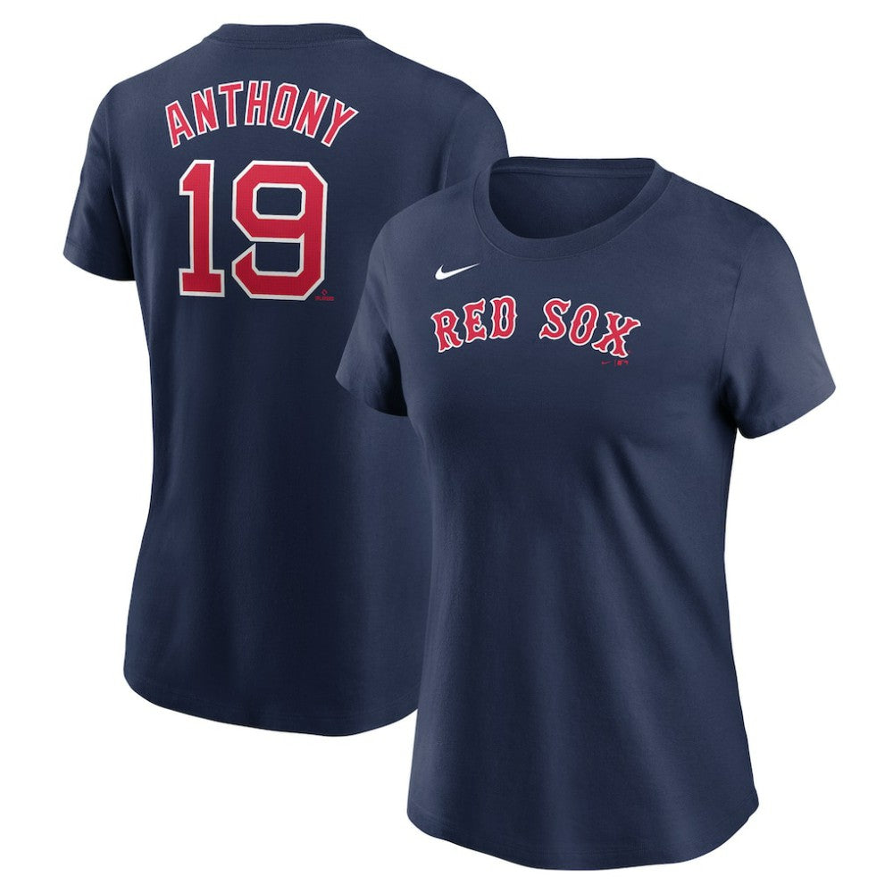 Roman Anthony Boston Red Sox Women's Cooperstown Collection Fuse Name & Number T-Shirt Navy | Nike