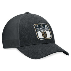 Vegas Golden Knights Fanatics 2023 Stanley Cup Champions Locker Room Adjustable Hat Charcoal