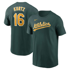 Nick Kurtz Athletics Fuse Name & Number T-Shirt Green | Nike