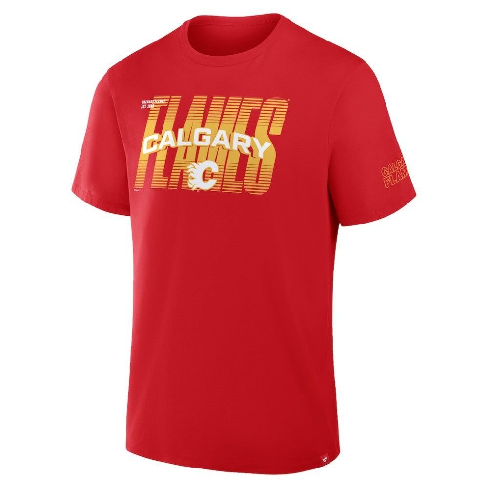 Calgary Flames Fanatics Team Vision Legacy T-Shirt Red