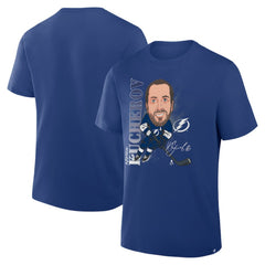 Nikita Kucherov Tampa Bay Lightning Fanatics Caricature Player T-Shirt Blue
