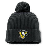 Pittsburgh Penguins Fanatics 2025 NHL Global Series Sweden Cuffed Knit Hat with Pom Black